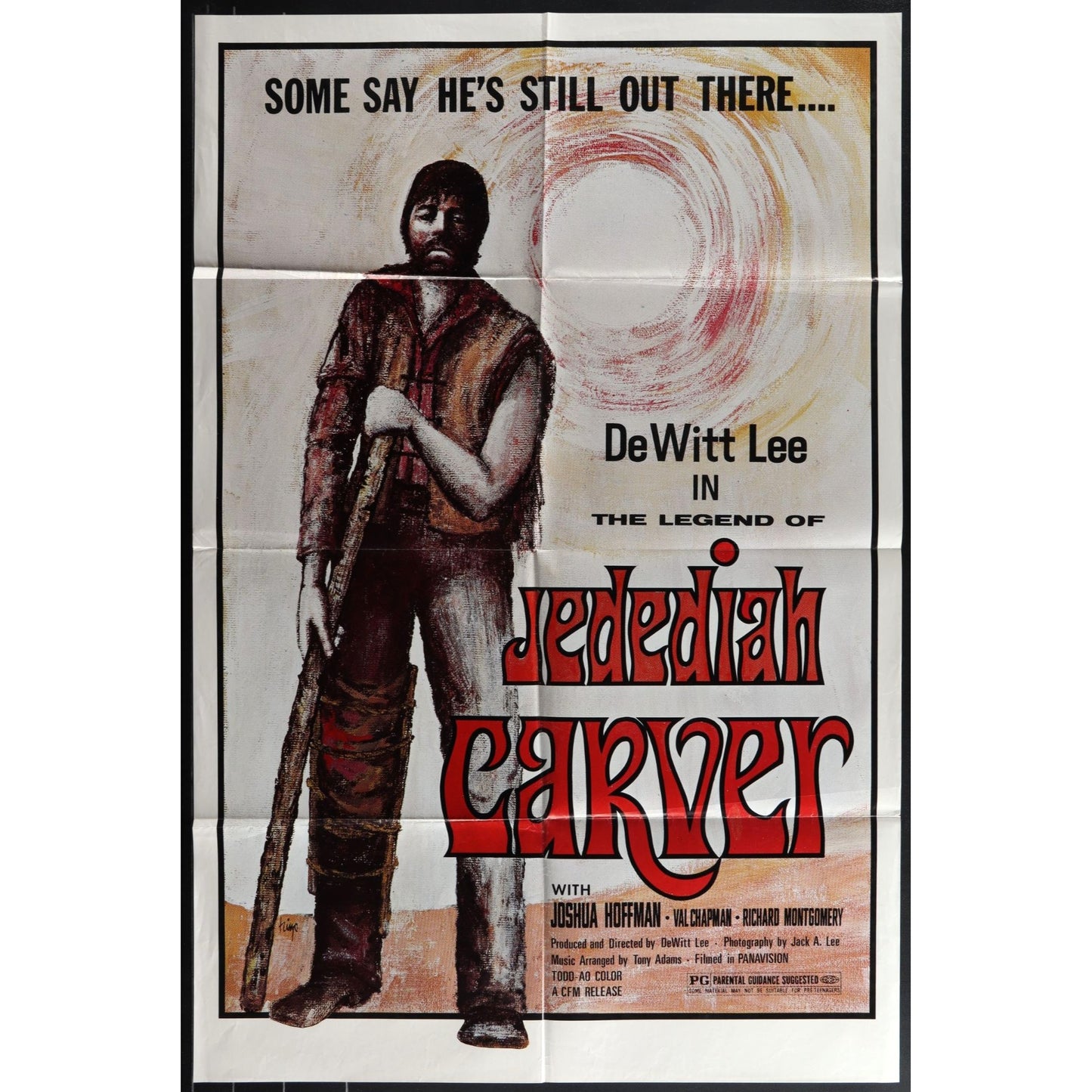 The Legend of Jedediah Carver (1976) Original Movie Poster Folded 27x41