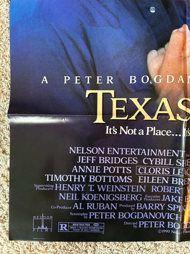 Texasville (1990) Original Movie Poster One-Sheet Folded 27x40 Jeff Bridges BP70