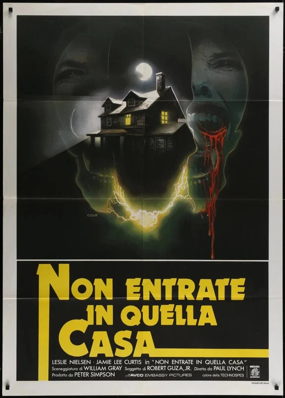 Prom Night 1980 Original Italian 1P Movie Poster 39x55 Jamie Lee Curtis Horror