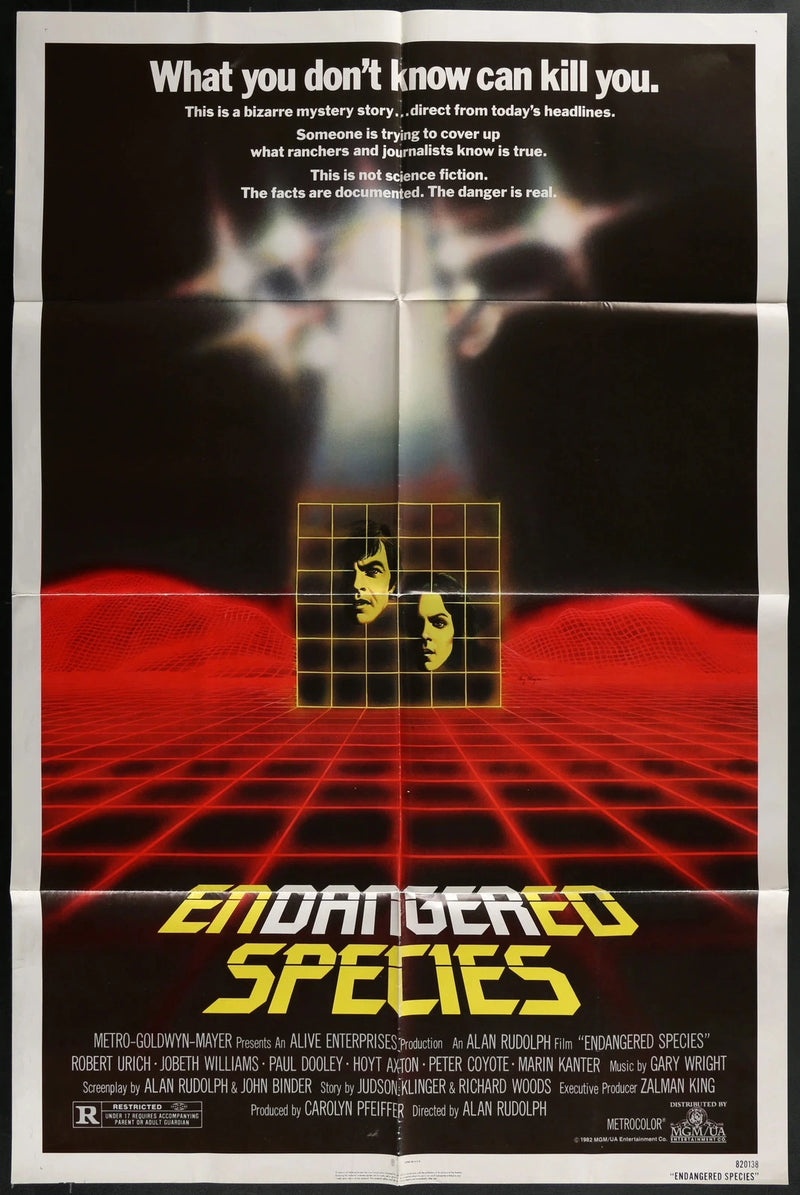Endangered Species 1982 Original 27x41 Folded Sci-Fi Thriller Movie Poster UFO