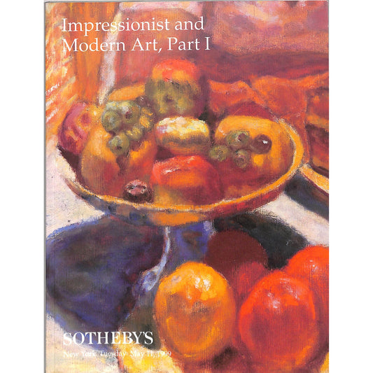 Sotheby's Impressionist and Modern Art Part 1 Auction Catalog May 11, 1999