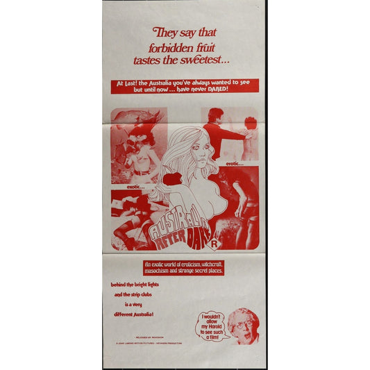 Australia After Dark (1975) Original Australia Day Bill Movie Poster