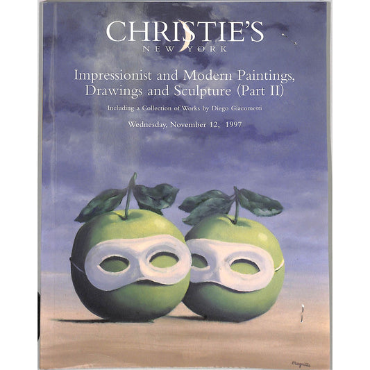 Christie's Impressionist and Modern Art Auction Catalog November 12, 1997