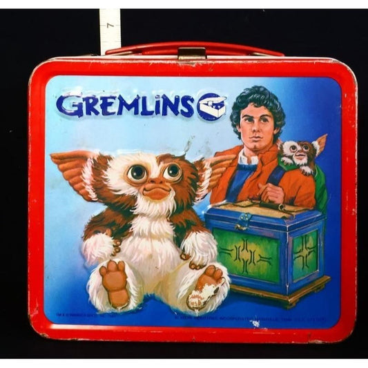 Vintage Metal Gremlins Lunchbox w/ Thermos