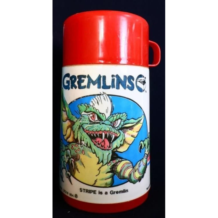 Vintage Metal Gremlins Lunchbox w/ Thermos