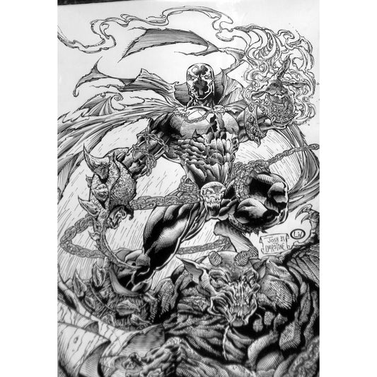 Joshua Derstine/John Livesay Spawn Original Artwork 11x17