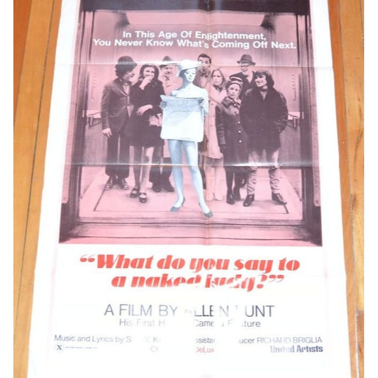What Do You Say to a Naked Lady? (1970) Original Movie Poster Folded 27x41