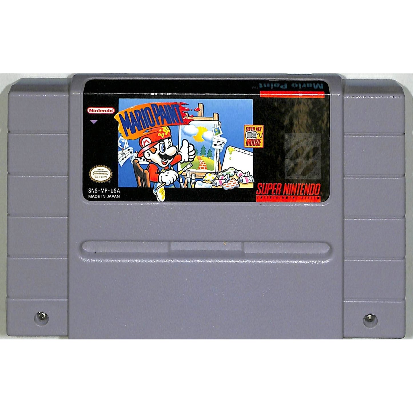 Mario Paint (1992) Nintendo SNES Cartridge + Manual