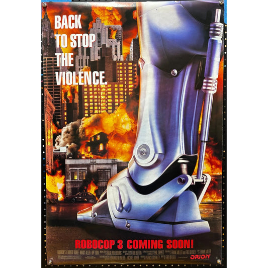 Robocop 3 (1993) Double-Sided, Original Rolled Poster 27x40