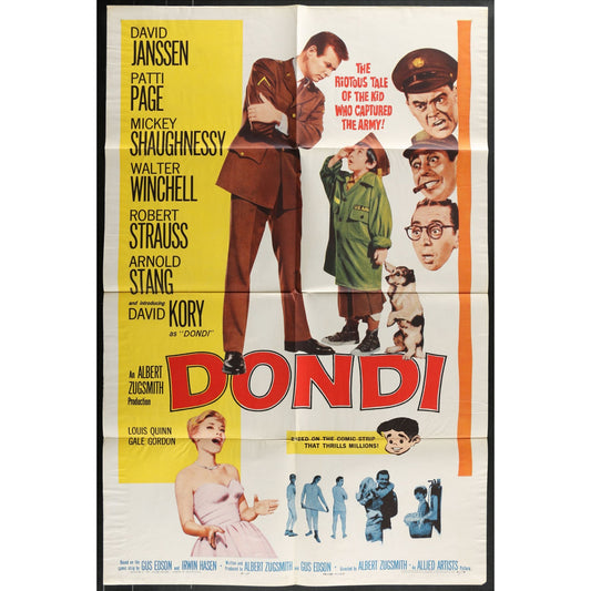 Dondi (1961) Original Movie Poster Folded 27x41