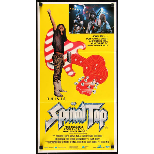 THIS IS SPINAL TAP 1985 Original Theatrical Movie Poster 13 1/4" x 25 1/4"