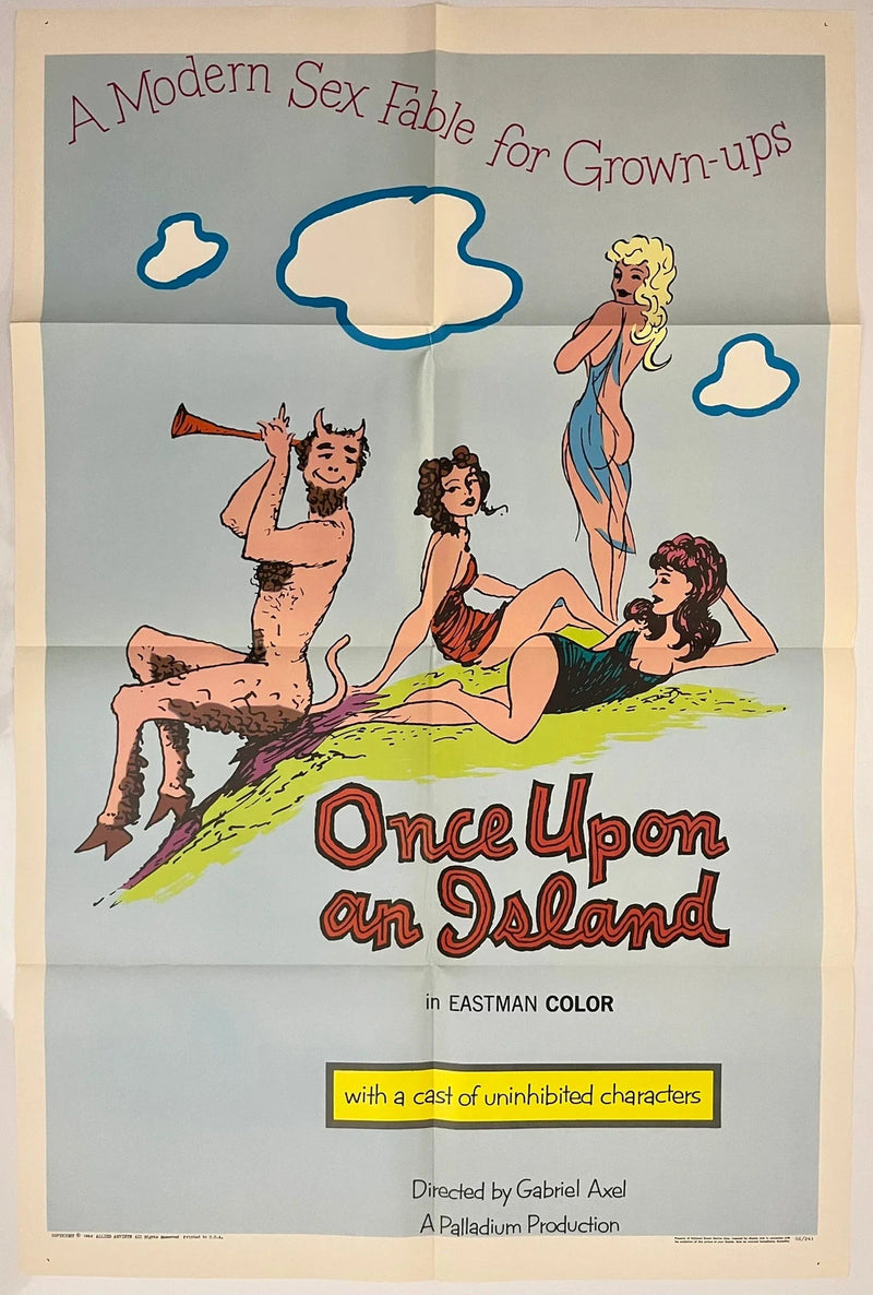 Once Upon an Island 1964 27x41 Folded USA One Sheet Movie Poster