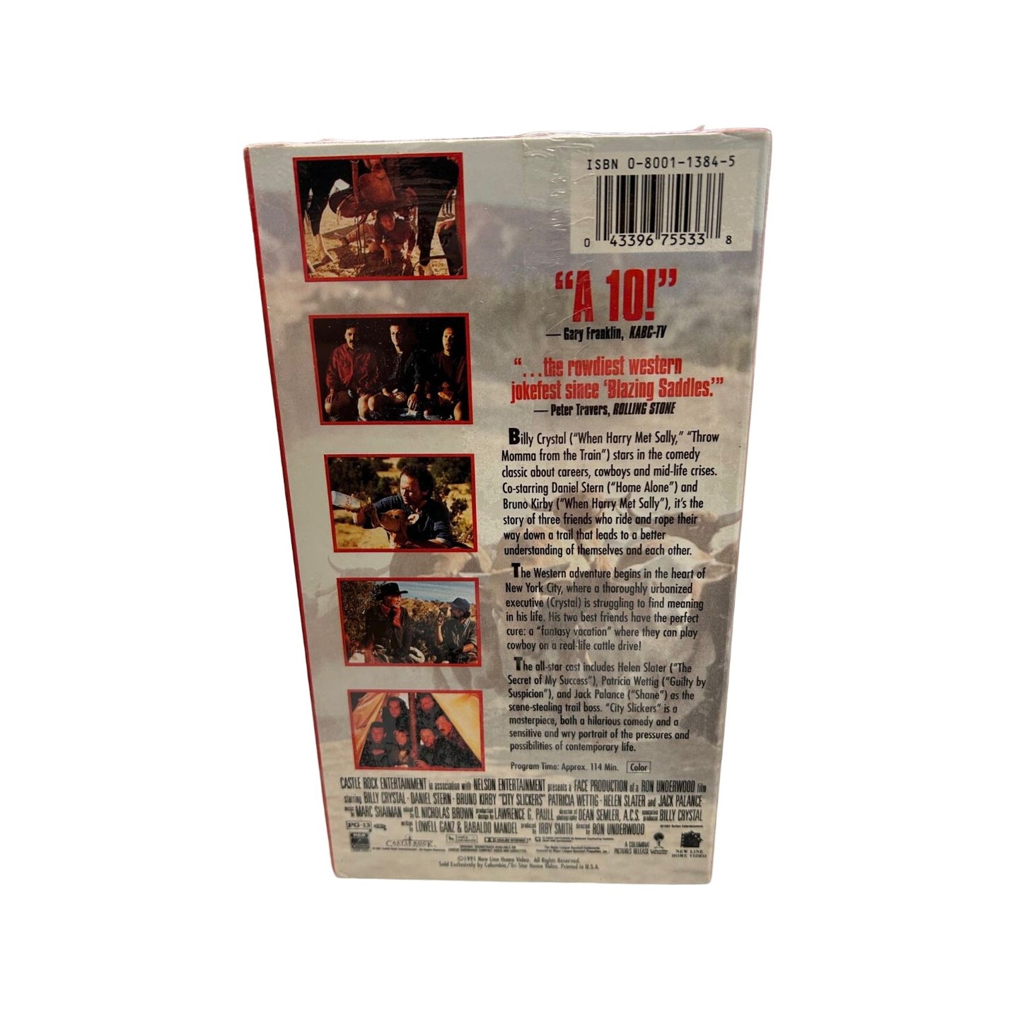 City Slickers (1991 New Line Home Video, VHS) SEALED w/ watermarks Billy Crystal