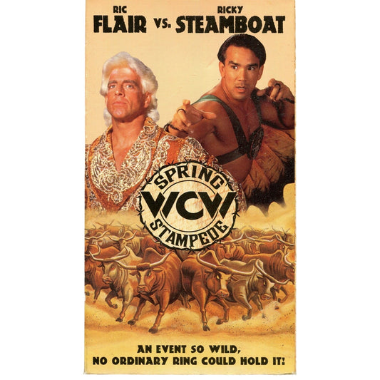 Spring Stamped (1994) Wrestling VHS Tape Ric Flair vs Ricky Steamboat