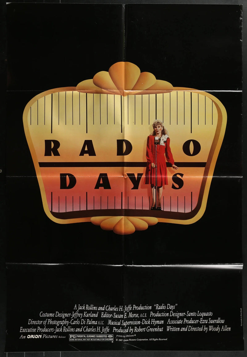 Radio Days 1987 Original Movie Poster 27x40 Vintage Comedy Film