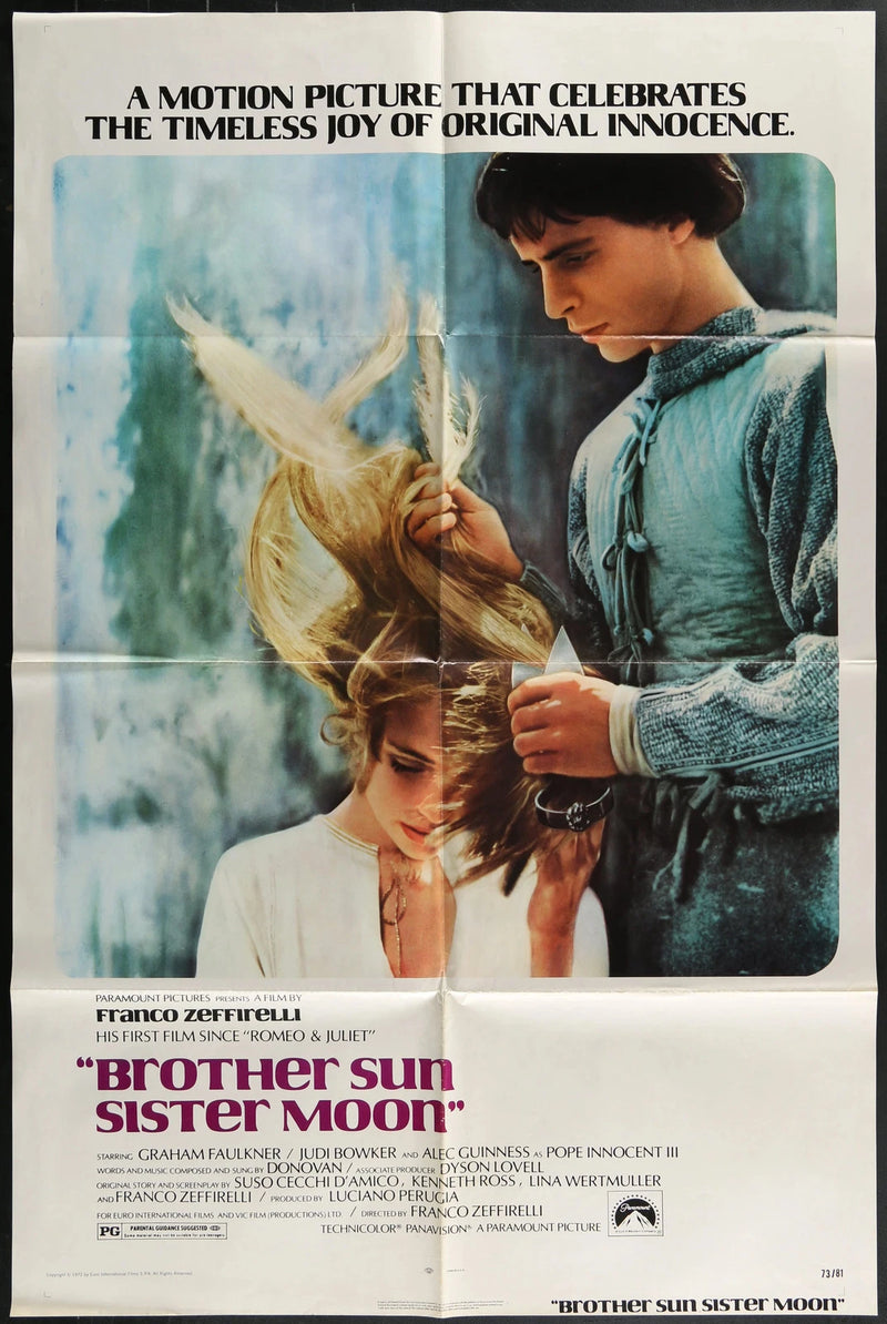 Brother Sun Sister Moon (1973) Original One Sheet Poster 27x41 Franco Zeffirelli