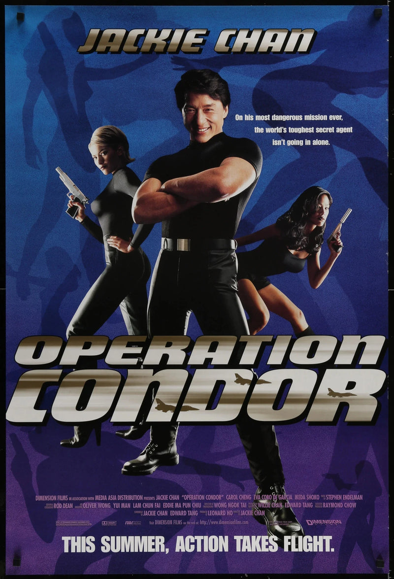 Operation Condor 1997 U.S. Release Original 27x40 Rolled Jackie Chan Poster