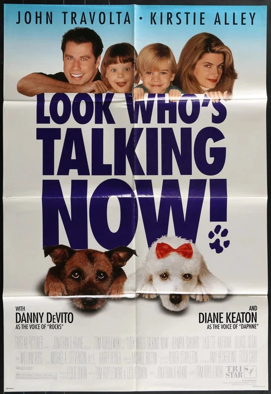 Look Who's Talking Now! (1993) Original Movie Poster 27x40 John Travolta & Alley