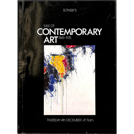 Sotheby's Contemporary Art Auction Catalog December 4, 1975