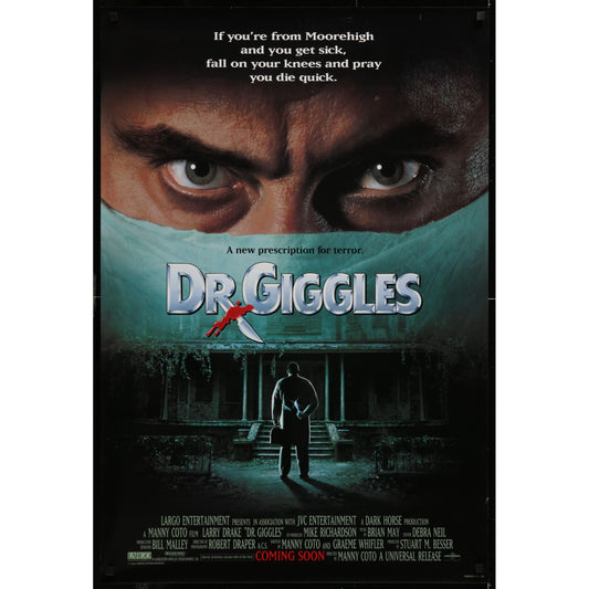 Dr. Giggles (1992) Original Single-sided Movie Poster Rolled 27x40