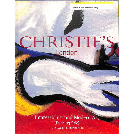 Christie's Impressionist and Modern Art Auction Catalog February 6, 2001