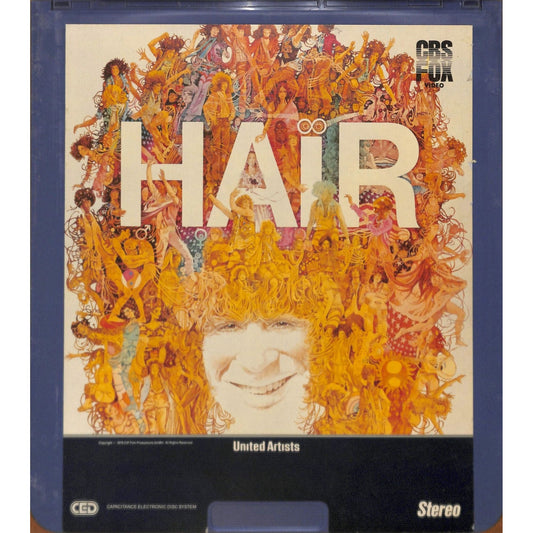 Hair (1979) Vintage CED RCA SelectaVision Videodisc TESTED WORKING
