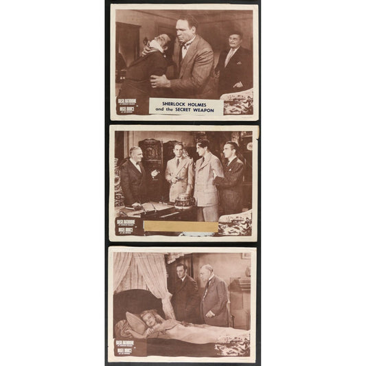 Sherlock Holmes and the Secret Weapon (1942) Original Lobby Card Movie Poster