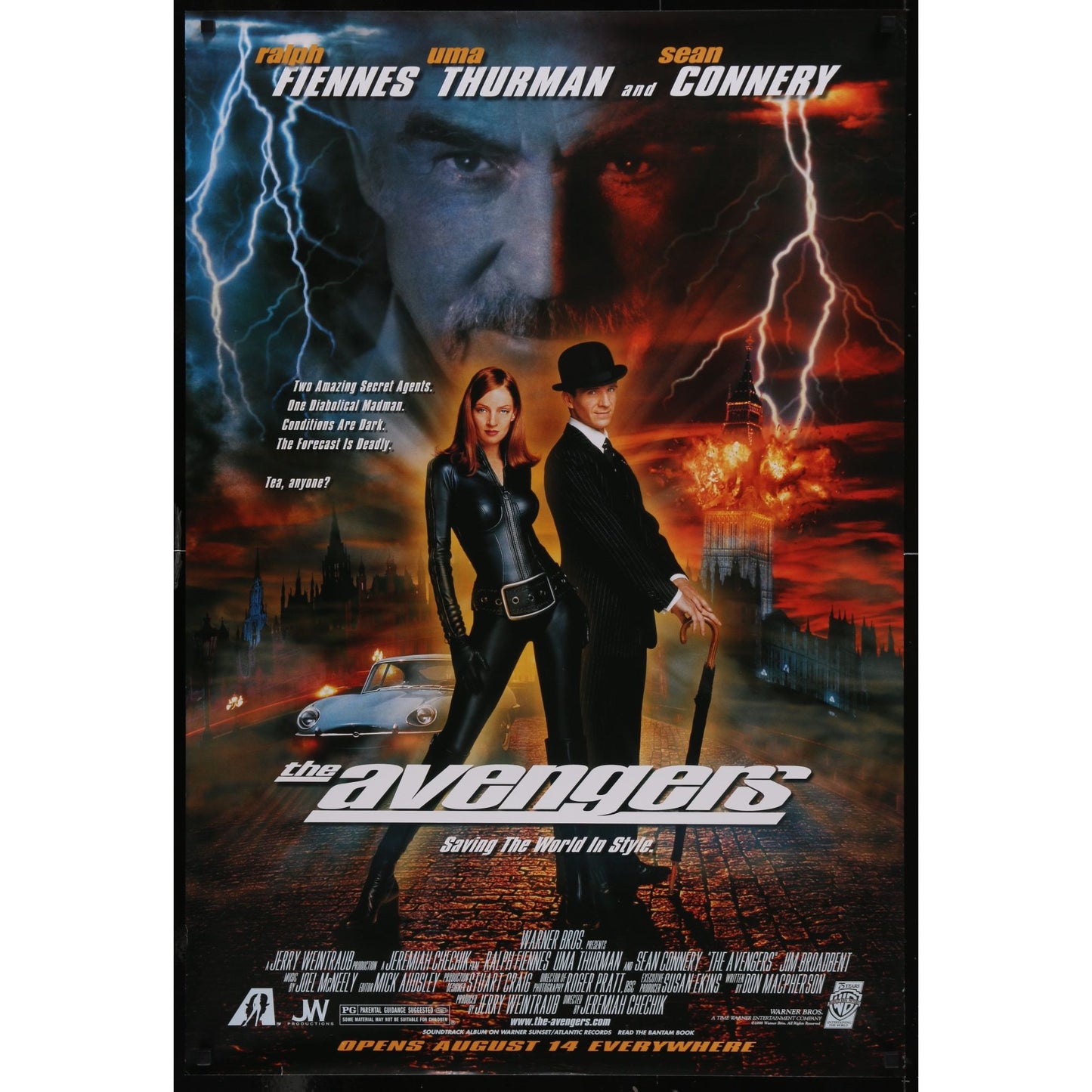 The Avengers (1998) Original Movie Poster Rolled double-sided 27x40