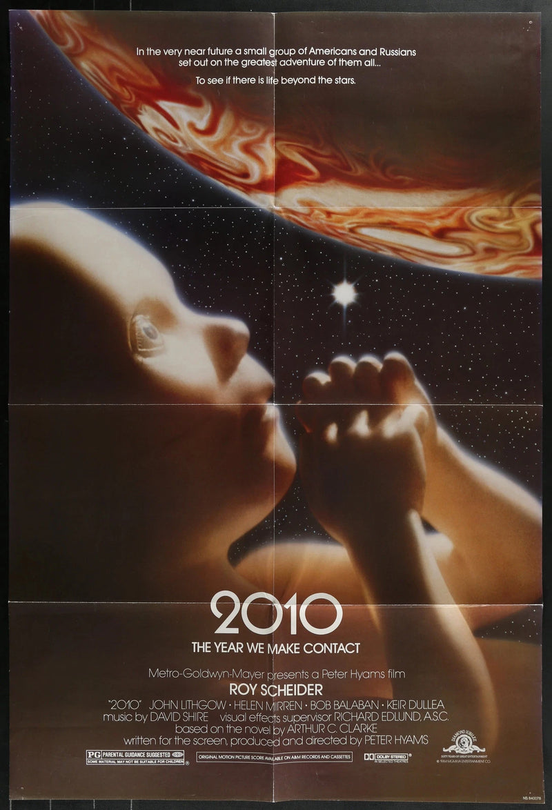 2010 The Year We Make Contact 1984 Original 27x40 Folded Sci-Fi Poster