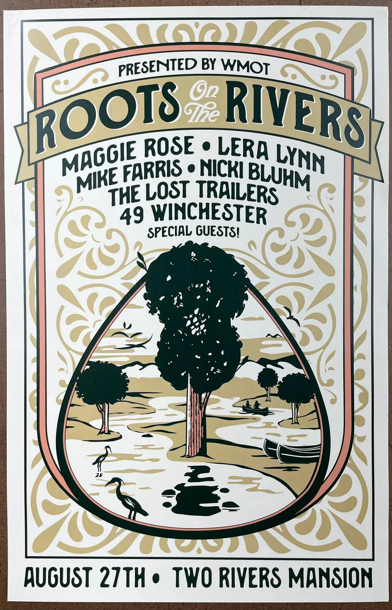 Roots On The Rivers 2017 Maggie Rose Lost Trailers Concert Poster 11x17