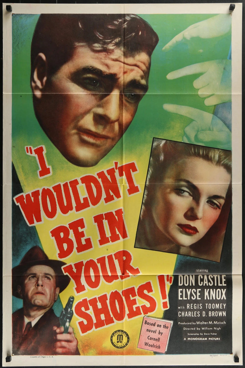 I Wouldn't Be in Your Shoes! (1948) One Sheet Poster 27x41 Don Castle