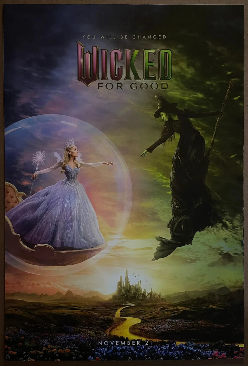 Wicked: For Good 2025 USA One-Sheet Rolled DS Musical Fantasy Poster