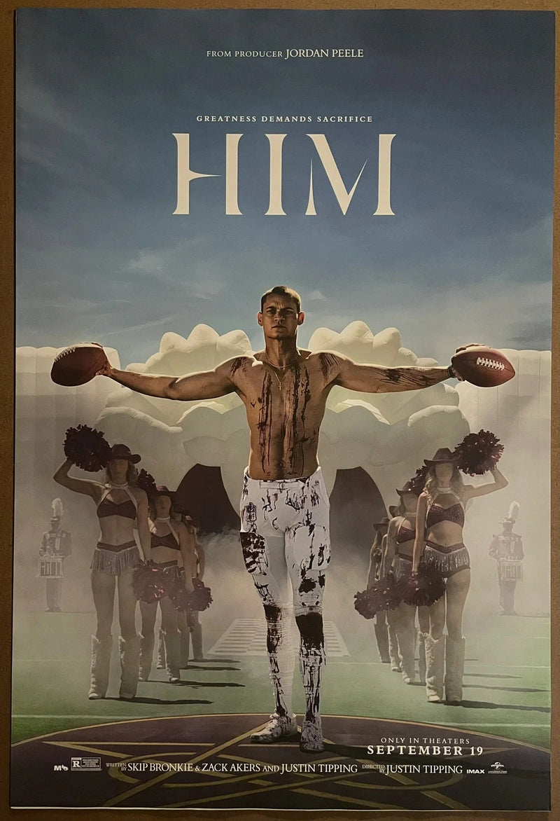 HIM 2025 Horror Football Thriller 27x40 Double-Sided Movie Poster