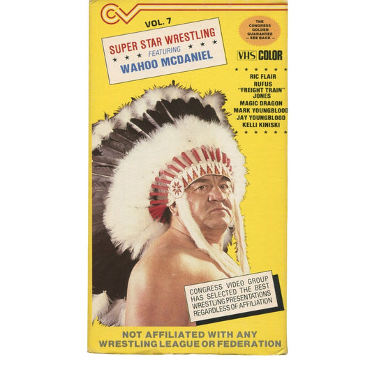 Super Star Wrestling: Wahoo McDaniel Vol. 7 (1985) Wrestling VHS Tape