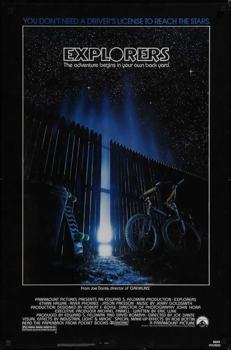 Explorers 1985 Original USA One-Sheet Movie Poster Ethan Hawke River Phoenix