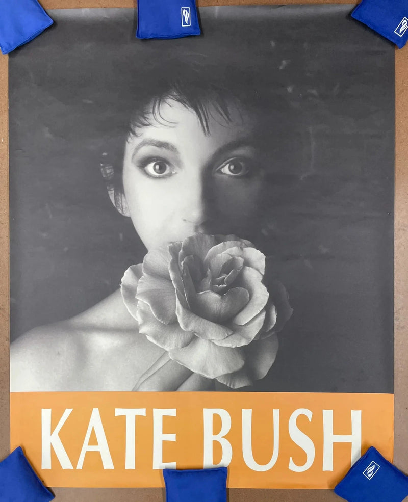 Bush Black & White Rose Portrait Poster EMI Records UK 1980s 36x45