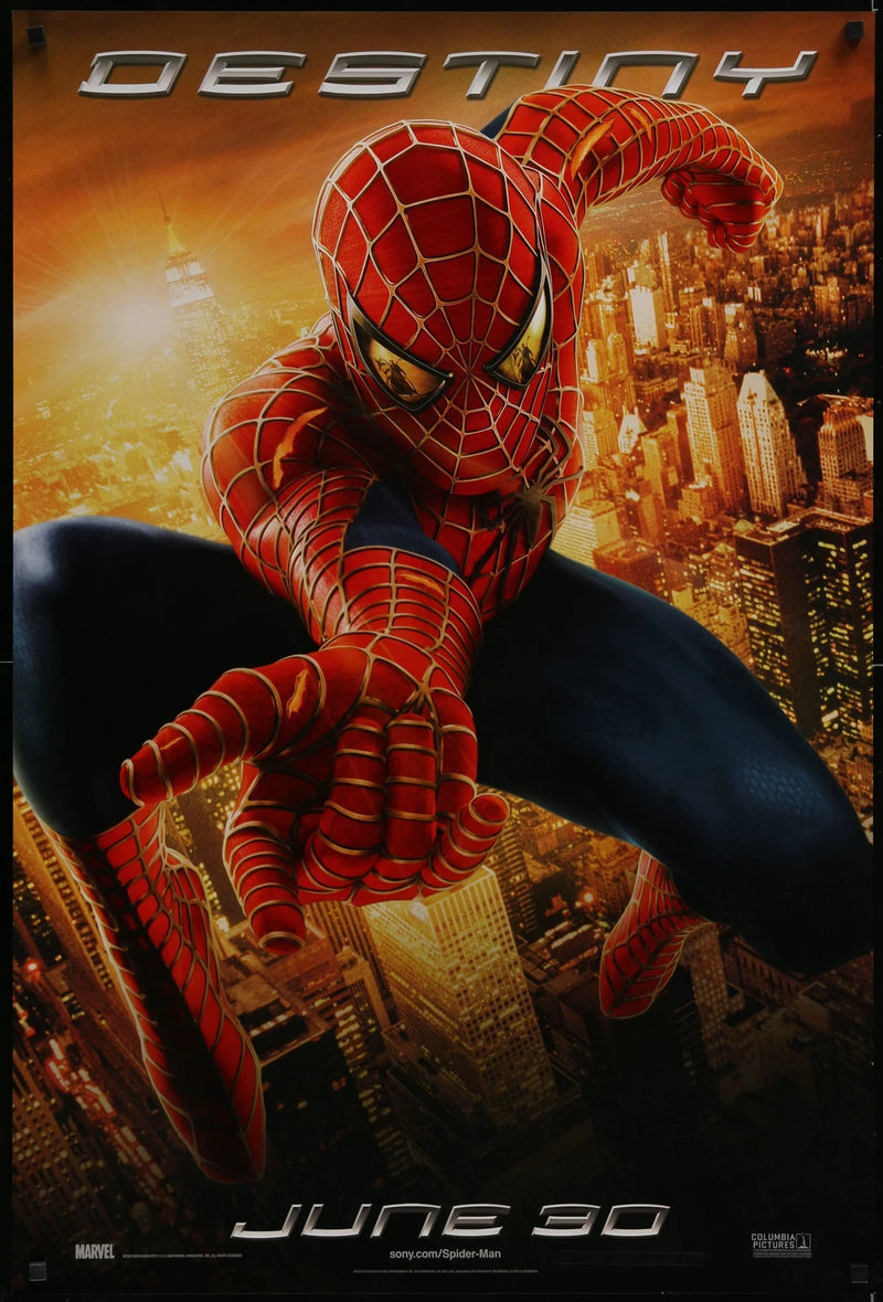Spider-Man 2 2004 Original DS USA One-Sheet Movie Poster Tobey Maguire Marvel