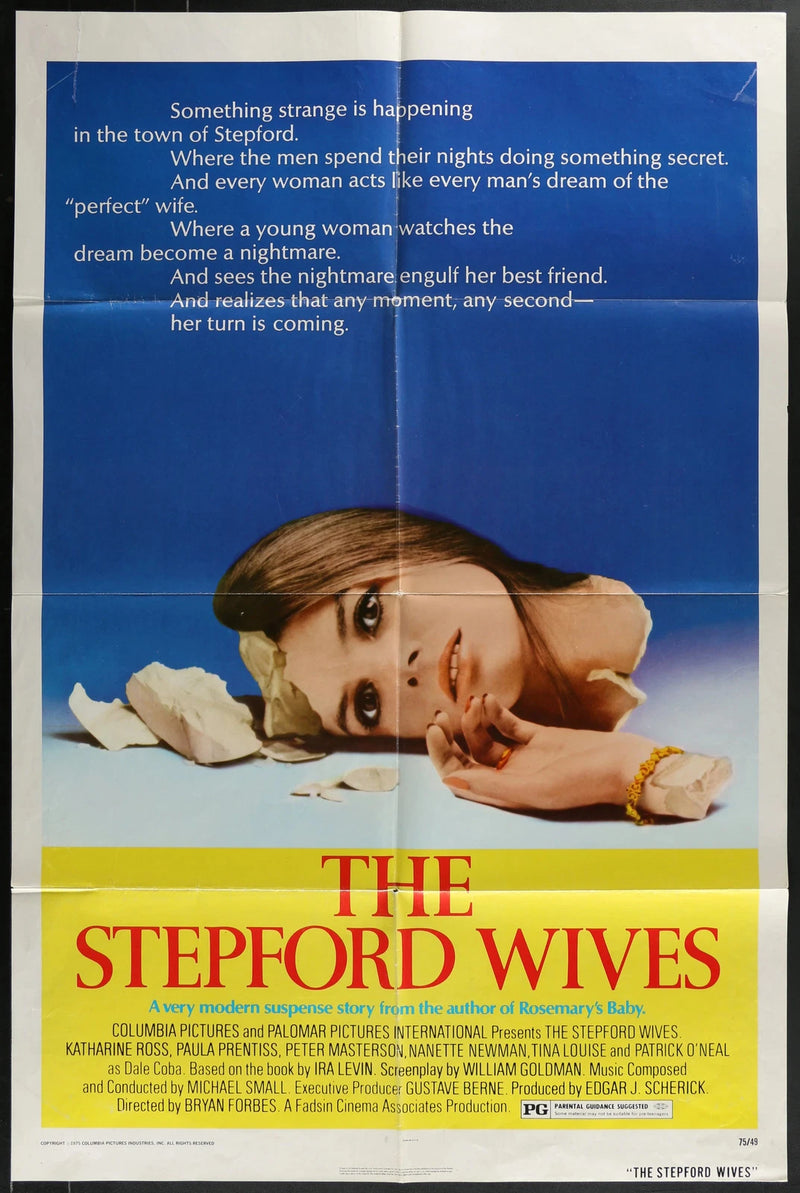 The Stepford Wives 1975 Original Sci-Fi Thriller Movie Poster 27x41 Folded