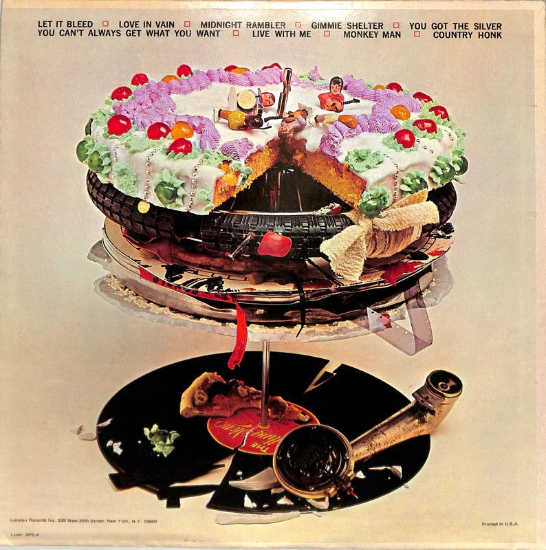 The Rolling Stones Let It Bleed LP 1969 London NPS-4 Poster Original VG++ Vinyl