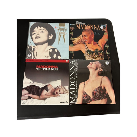 Set of Four Madonna Laserdiscs