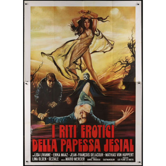 A Women Possessed (1975) Original Italian 2P Movie Poster Folded 55x78