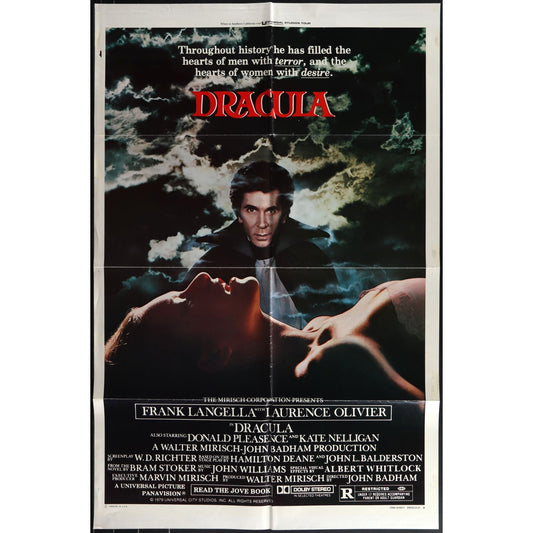 Dracula (1979) Original Movie Poster Folded 27x41 Frank Langella EM4-171