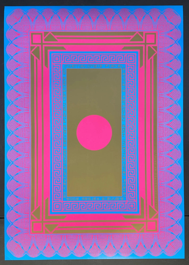 20th International Poster Biennale Warsaw (2000) Polish Exhibition Poster 27x38