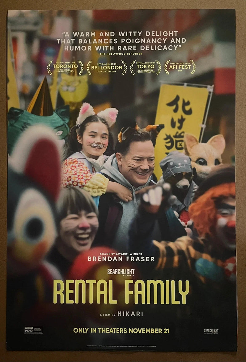 Rental Family 2025 Brendan Fraser 27x40 DS Rolled Movie Poster
