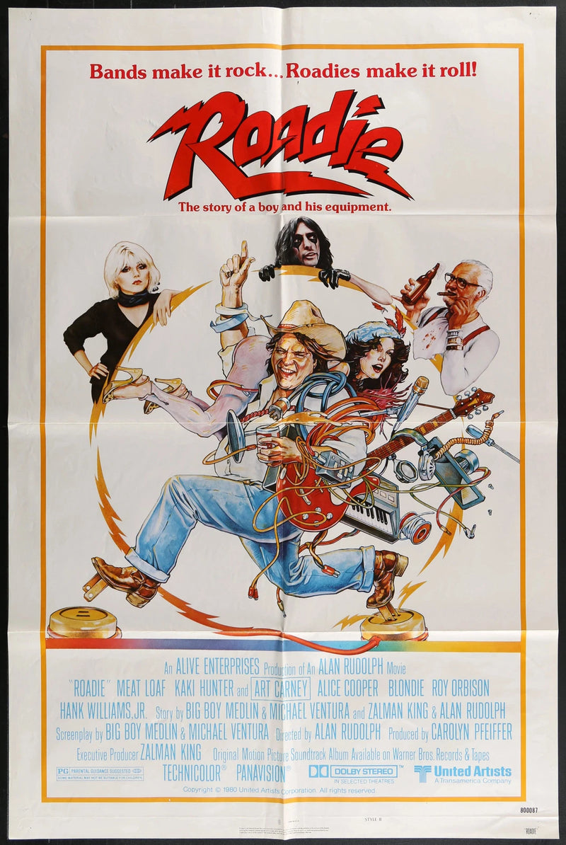 Roadie (1980) Original One Sheet Movie Poster 27x41 Meat Loaf
