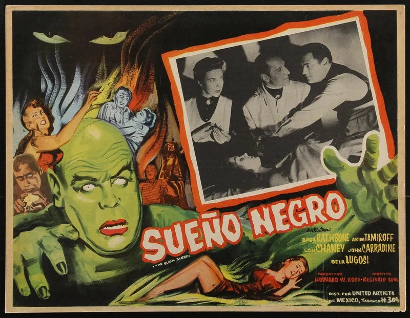 The Black Sleep 1956 Original Mexican Lobby Card 12.5x16.25 Basil Rathbone