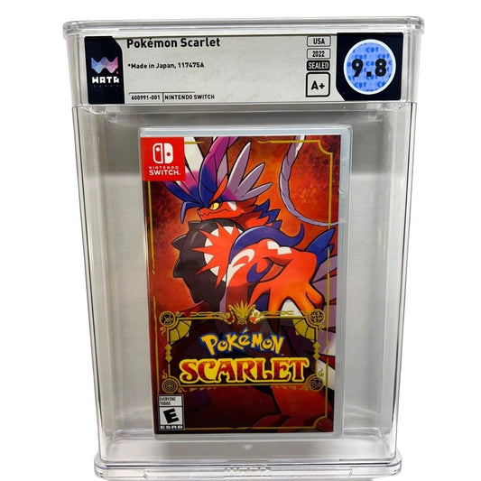 Pokémon Scarlet (2022) Nintendo Switch Wata Graded 9.8 MINT Sealed A+ Pokemon