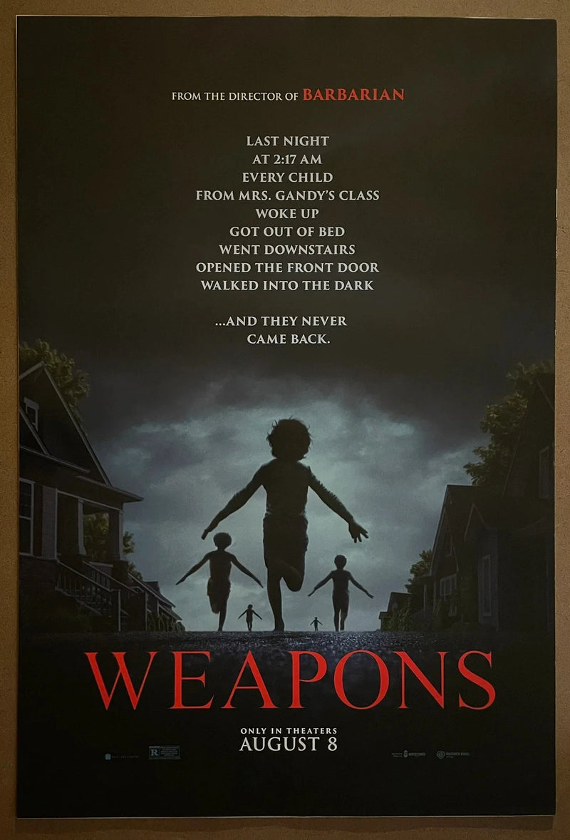 Weapons 2025 USA One-Sheet Rolled DS Horror Poster