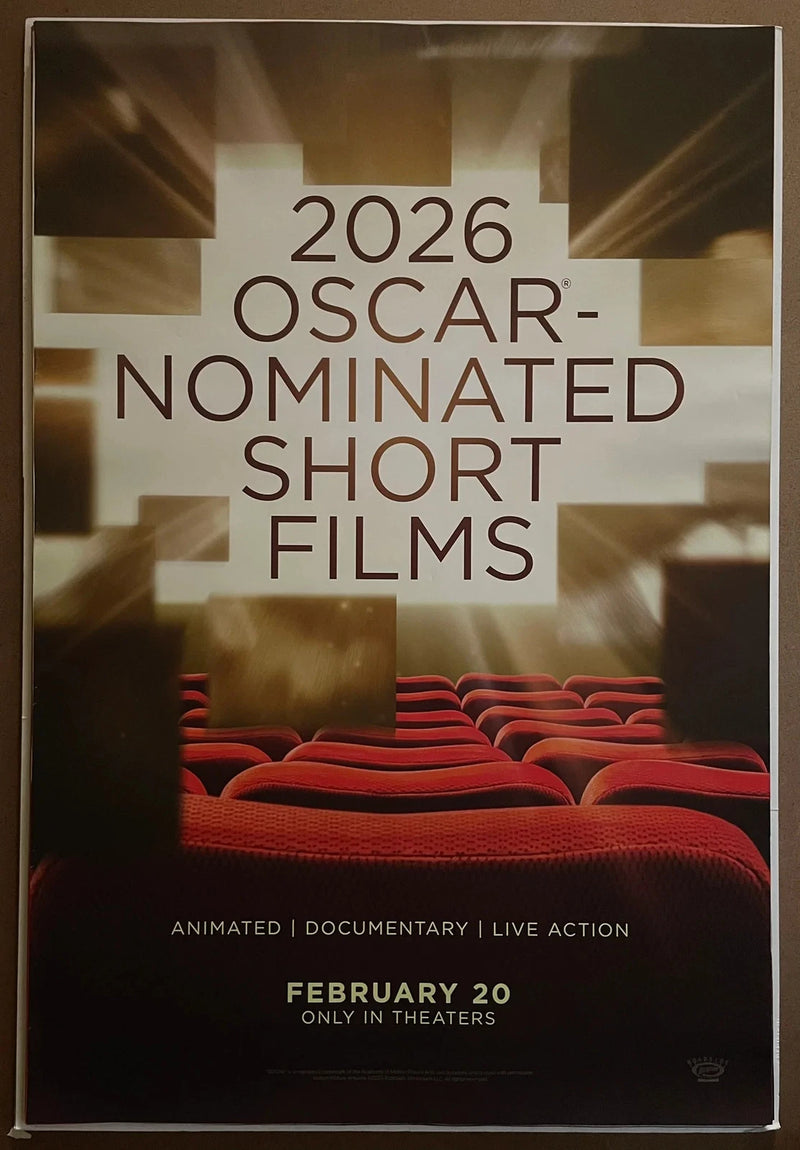 2026 Oscar Nominated Short Films Original US One Sheet 27x40 DS Poster