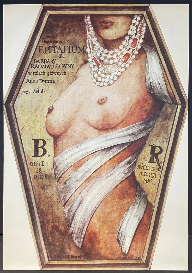 Epitafium dla Barbary Radziwiłłówny (1977) Original Polish Poster 27x38